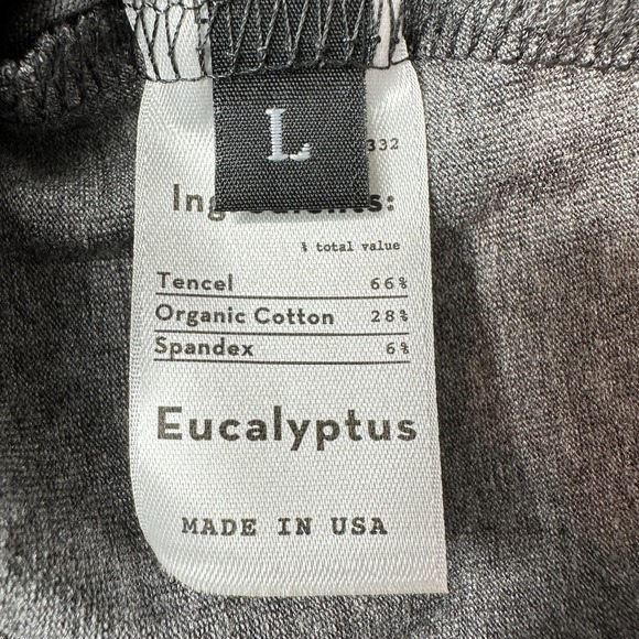 Groceries Apparel The Olivia Crop Tank Gray Eucalyptus Women Large Made USA NWT - Picture 8 of 8